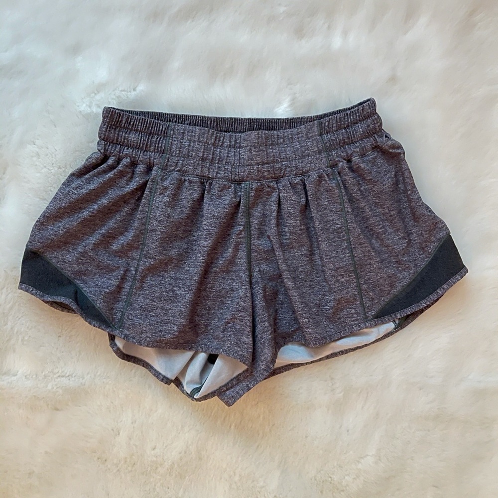 Lululemon hotty hot shorts in gray